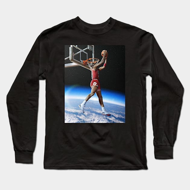 BASKETBALLART - jordan DUNK SPACE Long Sleeve T-Shirt by JORDAN-ART23